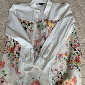 Flora button up